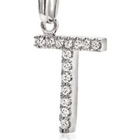 Charm Ambrosia Woman Joy Letters in White Gold Zirconia ACZ057